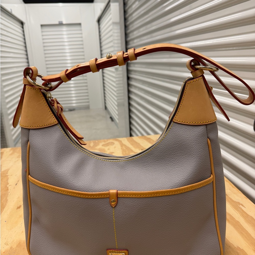 Dooney & Bourke Tan and Gray Shoulder Bag